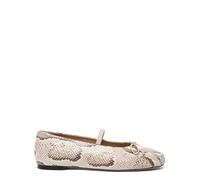 Stuart Weitzman - Prima Bow Ballet Mary Jane - Femme - Chaussures - Beige - Taille: 39 1/2 EU
