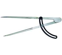 Stubai 251002 Compas droit avec arc, Argent/noir, 200 mm
