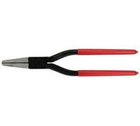 Stubai 280501 Pince plate encastrée avec denture, Argent/rouge/gris, 240 mm