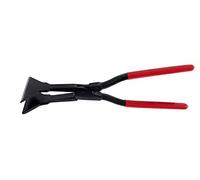 STUBAI 282855 Pince à plier, 100 mm, traversée et droite, en acier au carbone C45, avec mâchoires trempées, outil de tôle de haute qualité, fabriqué en Autriche, 920 g