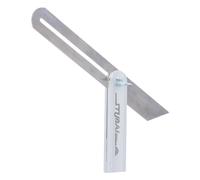Stubai 344030 Fausse équerre réglable avec côté en aluminium, Argent/noir, 300 mm