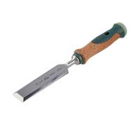 Stubai 357035 Ciseau à Bois Façon Suédois avec Manche en Liège, Vert/Brun/Argent, 35 mm