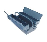 Stubai 499301 Caisse à Outils Vide, Bleu, 430 x 200 x 150 mm, Set de 3 Pièces
