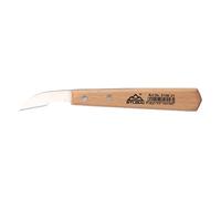 Stubai 510621 Couteau à Sculpteur Aiguisé/Coudé, Argent/beige, 45 mm
