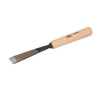 STUBAI Ciseau à bois série 52 - forme 1 | Ciseau à bois droit 25 mm, avec manche en bois, pour surfaces lisses, pour dégrossir, sculpter des encoches et des reliefs, pour travailler le bois