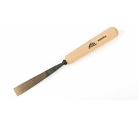 STUBAI Ciseau à bois série 52 - forme 1 | Ciseau à bois droit 5 mm, avec manche en bois, pour surfaces lisses, pour dégrossir, sculpter des entailles et des reliefs, pour travailler le bois