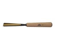 STUBAI Ciseau à bois série 52 - forme 11 | Ciseau à bois droit 1 mm, avec manche en bois, pour travaux de figurines, représentation de cheveux ondulés et d'eau, pour moulures, travail du bois