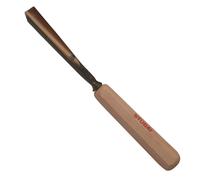STUBAI Ciseau à bois série 52 - forme 11 | Ciseau à bois droit 2 mm, avec manche en bois, pour travaux de figurines, représentation de cheveux ondulés et d'eau, pour moulures, travail du bois