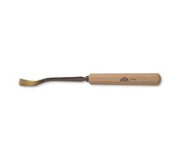 STUBAI Ciseau à bois série 52 - forme 24 | Fer plat coudé 6 mm, avec manche en bois, pour dégrossir, pour les travaux de butée, d'ébauche, de rosace, pour le travail du bois