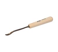 STUBAI Ciseau à bois série 52 - forme 26 | Ciseau à bois à tête déportée 6 mm, avec manche en bois, pour dégrossir, pour les travaux de butée, d'ébauche, de rosace, pour le travail du bois