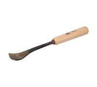 STUBAI Ciseau à bois série 52 - forme 28 | Ciseau à bois à tête déportée 30 mm, avec manche en bois, pour les travaux de sculpture de figures, d'entailles et de reliefs, pour un travail précis du bois