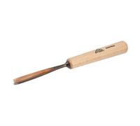 STUBAI Ciseau à bois série 52 - forme 39 | Pied droit 10 mm, avec manche en bois, pour sculpture d'entailles et de reliefs, travaux de figurines, moulures, pour un travail précis du bois