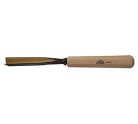STUBAI Ciseau à bois série 52 - forme 39 | Pied droit 30 mm, avec manche en bois, pour sculpture d'encoches et de reliefs, travaux de figurines, moulures, pour un travail précis du bois
