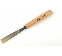 STUBAI Ciseau à bois série 52 - forme 48 | Fer plat droit 4 mm, avec manche en bois, pour dégrossir, pour les travaux de butée, les travaux d'ébauche, les rosaces, pour le travail précis du bois