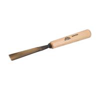 STUBAI Ciseau à bois série 52 - Forme 6 | Ciseau à bois droit - 16 mm, avec manche en bois, pour les travaux de figurines, pour le travail précis du bois, outil de haute qualité pour menuisiers ébénis