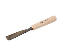 STUBAI Ciseau à bois série 52 - Forme 6 | Ciseau à bois droit - 25 mm, avec manche en bois, pour les travaux de figurines, pour le travail précis du bois, outil de haute qualité pour menuisiers ébénis