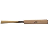 STUBAI Ciseau à bois série 52 - forme 6 | Ciseau à bois droit - 70 mm, avec manche en bois, pour les travaux de figurines, pour le travail précis du bois, outil de haute qualité pour menuisiers ébénis