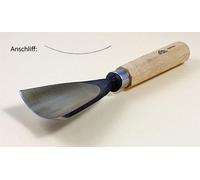 STUBAI Ciseau à bois série 52 - forme 67 | Couteau suisse forme F 70 mm, avec manche en bois, pour dégrossir, entailler et sculpter en relief, pour surfaces lisses, pour travailler le bois avec précis