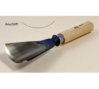 STUBAI Ciseau à bois série 52 - forme 68 | Couteau suisse forme G 60 mm, avec manche en bois, pour dégrossir, entailler et sculpter en relief, pour surfaces lisses, pour travailler le bois avec précis