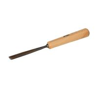 STUBAI Ciseau à bois série 52 - forme 7 | Ciseau à bois droit - 12 mm, avec manche en bois, pour les travaux de sculpture de figures, d'entailles et de reliefs, pour un travail précis du bois