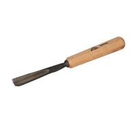 STUBAI Ciseau à bois série 52 - forme 8 | Ciseau à bois droit 20 mm, avec manche en bois, pour les travaux de sculpture de figures, d'entailles et de reliefs, pour un travail précis du bois