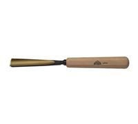 STUBAI Ciseau à bois série 52 - forme 9 | Ciseau à bois droit 18 mm, avec manche en bois, pour travaux de figurines, représentation de cheveux ondulés et d'eau, pour travailler le bois avec précision