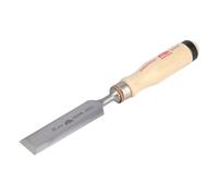 STUBAI Ciseau à bois spécial avec manche en bois de hêtre blanc, forme suédoise, Ø 32 mm, ciseau à bois pour un travail précis du bois, ciseau pour menuisier ébéniste bricoleur