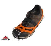 STUBAI Crampons pour chaussures de randonnée | MOUNT TRACK orange, taille M/L/XL Crampons antidérapants en acier inoxydable pour l'hiver, crampons antidérapants pour chaussures, randonnée, neige, plei