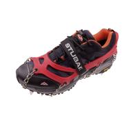 STUBAI crampons pour chaussures de randonnée | MOUNT TRACK rouge, taille L, crampons antidérapants en acier inoxydable pour l'hiver, crampons antidérapants pour chaussures, randonnées, neige, outdoor