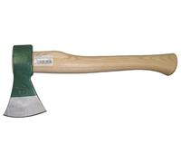 STUBAI Hachette verte avec manche 360 mm, 600 g - Forgée, aiguisée et polie - Manche robuste en frêne - Hachette polyvalente pour la maison, le jardin, la construction, les travaux sur bois et l'artis