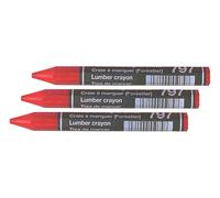 STUBAI Jeu de craies forestières/de signature,rouge SB,3pcs 120 mm