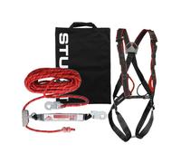 STUBAI Kit couvreur EPI Basic | Harnais complet, antichute mobile 15m de corde et sac de transport pour une grande sécurité et un grand confort pour les professionnels de l'escalade | Equipement de sé