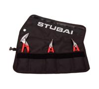 STUBAI Lot de 3 mini ciseaux | Sac à roulettes | Non isolé | Cisaille à tôle droite et gauche | Mini ciseaux de passage | Outil professionnel compact et à portée de main