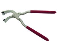 STUBAI Pince à plier coudée à 45°, avec métier inséré et inserts en plastique Nirolook 60mm - 282151KU