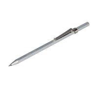 STUBAI Pointe à tracer avec pointe en métal dur 180 mm | Pointe à tracer avec manche hexagonal et clip pratique pour des mesures et des marquages précis sur le métal