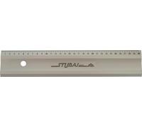 STUBAI Règle en aluminium anodisé,sans graduation 1500 mm
