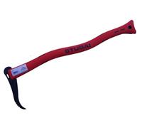 STUBAI Sapper manuel avec manche plastique rouge | 600 mm | Sapper pour ramasser et transporter des petits morceaux de bois et des troncs d'arbre