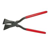 STUBAI Spengler 282050 Pince à border droite Largeur de travail 40 mm | Insertion (lap-joint), mâchoires trempées, revêtement rouge