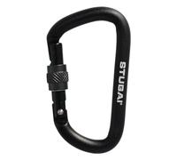 STUBAI STUBAI Accessory - Mousqueton en matériau - Avec sécurité à vis - Noir - Pour le camping, la randonnée, l'extérieur - Porte-clés