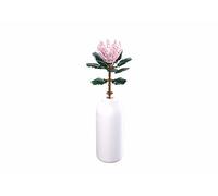 Stuban M38-B1101-03 Fleur de Blocs de Construction, Briques de Vie créatives, Tournesol Rose avec Vase Blanc, Hauteur de 39 cm