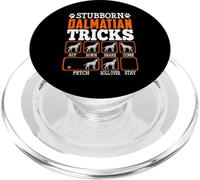 Stubborn Dalmatian Dog Tricks Funny Puppy Dogs Lover PopSockets PopGrip pour MagSafe