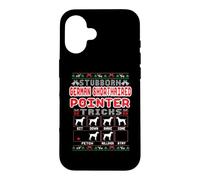 Stubborn German Shorthaired Pointer Tricks Dog Ugly Sweater Coque pour iPhone 16
