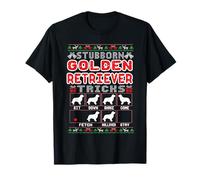 Stubborn Golden Retriever Tricks Dog Lover Ugly Christmas T-Shirt