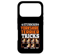 Stubborn Yorkshire Terrier Dog Tricks Funny Puppy Dogs Lover Coque pour iPhone 17 Pro