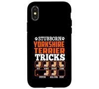 Stubborn Yorkshire Terrier Dog Tricks Funny Puppy Dogs Lover Coque pour iPhone X/XS
