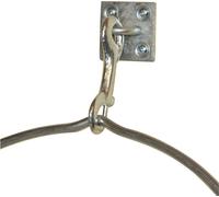 Stubbs S85PS Plaque avec mousqueton BZ1573 (taille unique) (Argent)