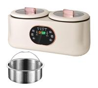 Stucade tactile Smart Smart Screen Smart Automatic, 1,8 L + 1,8 L Cuissier à double pot entièrement automatique, 8 heures de préservation de chaleur, six fonctions, doubles pots et doubles commandes