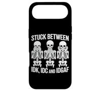 Stuck Between IDK IDC IDGAF Squelette Drôle Meme Coque pour iPhone Air