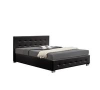 Concept Usine Lit coffre Newington 140 x 190 cm Noir