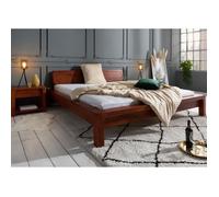 Stucture lit double 180x200cm - Bois massif d'acacia huilé (Miel) - BUENO 020